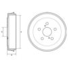 TOYOT 42431O21OO Brake Drum